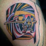 Skull Tattoo by Jim Little #JimLittle #Jimlittletattoos #Deluxetattoo #Chicago #Skull #Neotraditional #neotraditionalskull