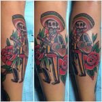 Mariachi Tattoo by @lilaleh #mariachi #mariachiskeleton #mariachiskull #dayofthedead #diademuertos #mexico #mexican #Lilaleh