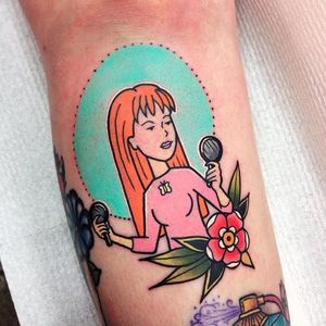 Daria tattoo by Miss Quartz. #Daria #cartoon #tvshow #character #90s #MissQuartz