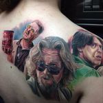 Big Lebowski Tattoo by Paul Acker #BigLebowski #TheBigLebowski #MovieTattoos #FilmTattoos #PaulAcker