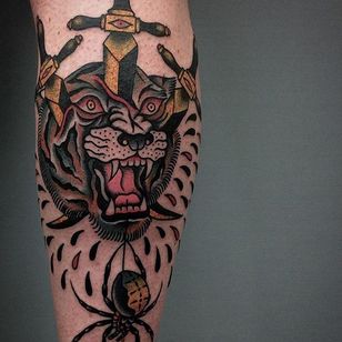 Tatuaje de tigre de Giacomo Sei Dita