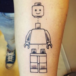 Blueprints. (via IG - michael_ravina_tatuaggi) #LegoTattoo #Lego #Legos