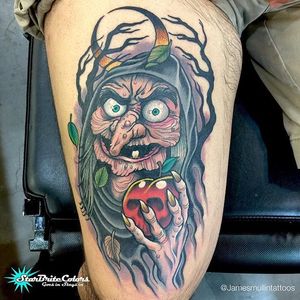 Wicked Witch Tattoo by James Mulin #DisneyVillain #Disney #SnowWhite #JamesMulin