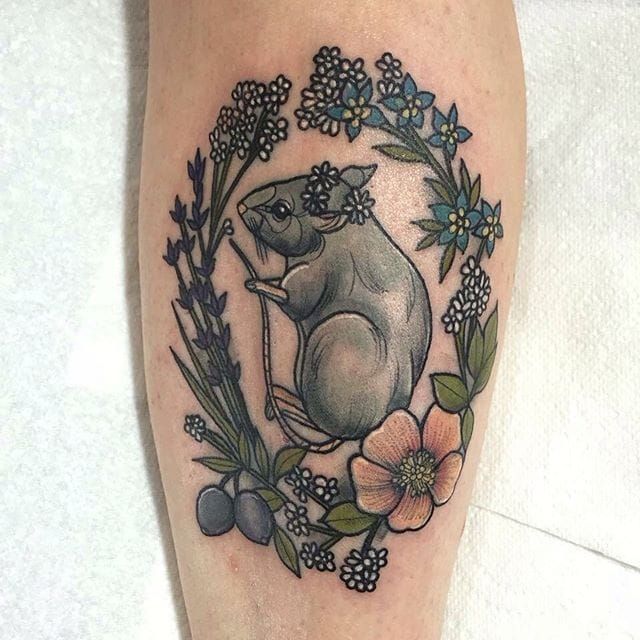 Cute little mouse done by the incredible Kristin Kremers Solingen GER   rtattoos