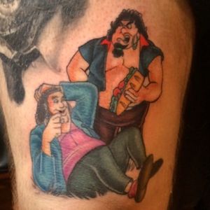 Andre the Giant in cartoon form by Joe Friedman (via IG -- e_n_3) #JoeFriedman  #andrethegiant #andrethegianttattoo #wrestlingtattoo