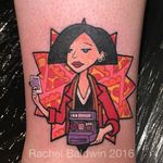 Jane tattoo by Rachel Baldwin. #Daria #cartoon #tvshow #character #90s #polaroid #RachelBaldwin