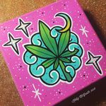 Marijuana art by Kelly McGrath #KellyMcGrath #art #painting #marijuana