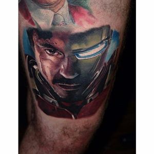 Tattoo by Dris Donnelly. #marvel #superhero #ironman #comic #movie #tonystark