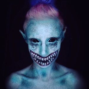 Malevolent Pixie by Emily Anderson (via IG-likecharity) #MUA #MakeupArtist #bodypaint #creepy #halloween #EmilyAnderson #pixie