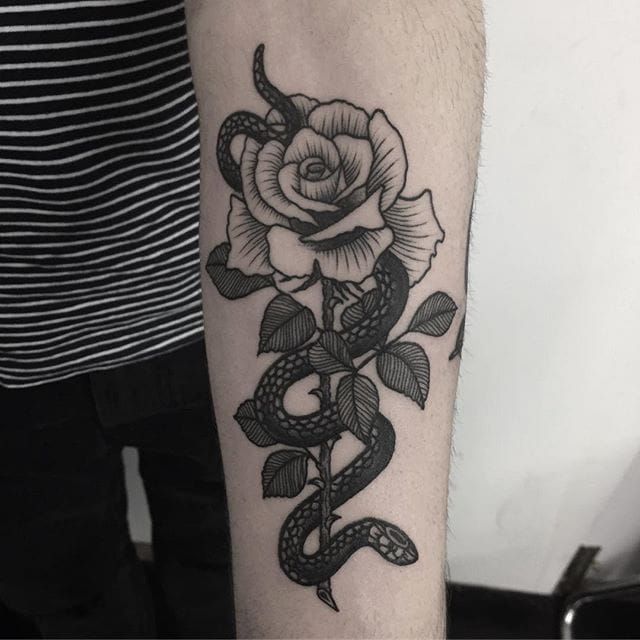 Tip 89 about snake rose tattoo super cool  indaotaonec