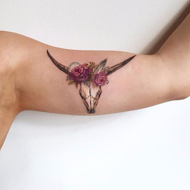 65 Incredible Skull Tattoos To Make Your Skin a Living Canvas   Inspirationfeed