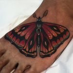 Is it a Moth or a Butterfly? Who cares, it's awesome. by Kike Esteras. (via @kike.esteras) #neotraditional #moth #butterfly #foot #kikeesteras
