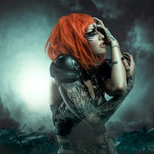 Tattoo model and fire performaer Shelly D'Inferno #clintonlofthouse #photography #UKphotographers #tattoomodel #alternativemodel #tattooart #ShellydInferno
