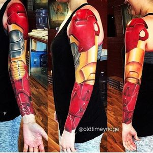 Iron Man sleeve of Alyssa. #marvel #superhero #ironman #comic #movie #tonystark