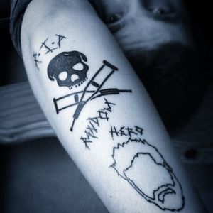 Nice Ryan Dunn memorial tattoo (via IG -- jackass_vivalabam) #ryandunn #ryandunntattoo #jackass #cky