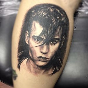 Cry Baby Tattoo by Tony Costello #CryBaby #movie #JohnnyDepp #portrait #TonyCostello
