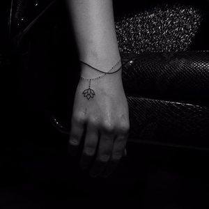 Bracelet by mxw. #bracelet #subtle #blackwork #lotus #bracelet #mxw