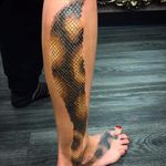 Seriously real snakeskin by Paul Richards #PaulRichards #Monstat_Paul #hyperrealism #realistic #snakeskin #snake #scales #color #pattern #tattoooftheday