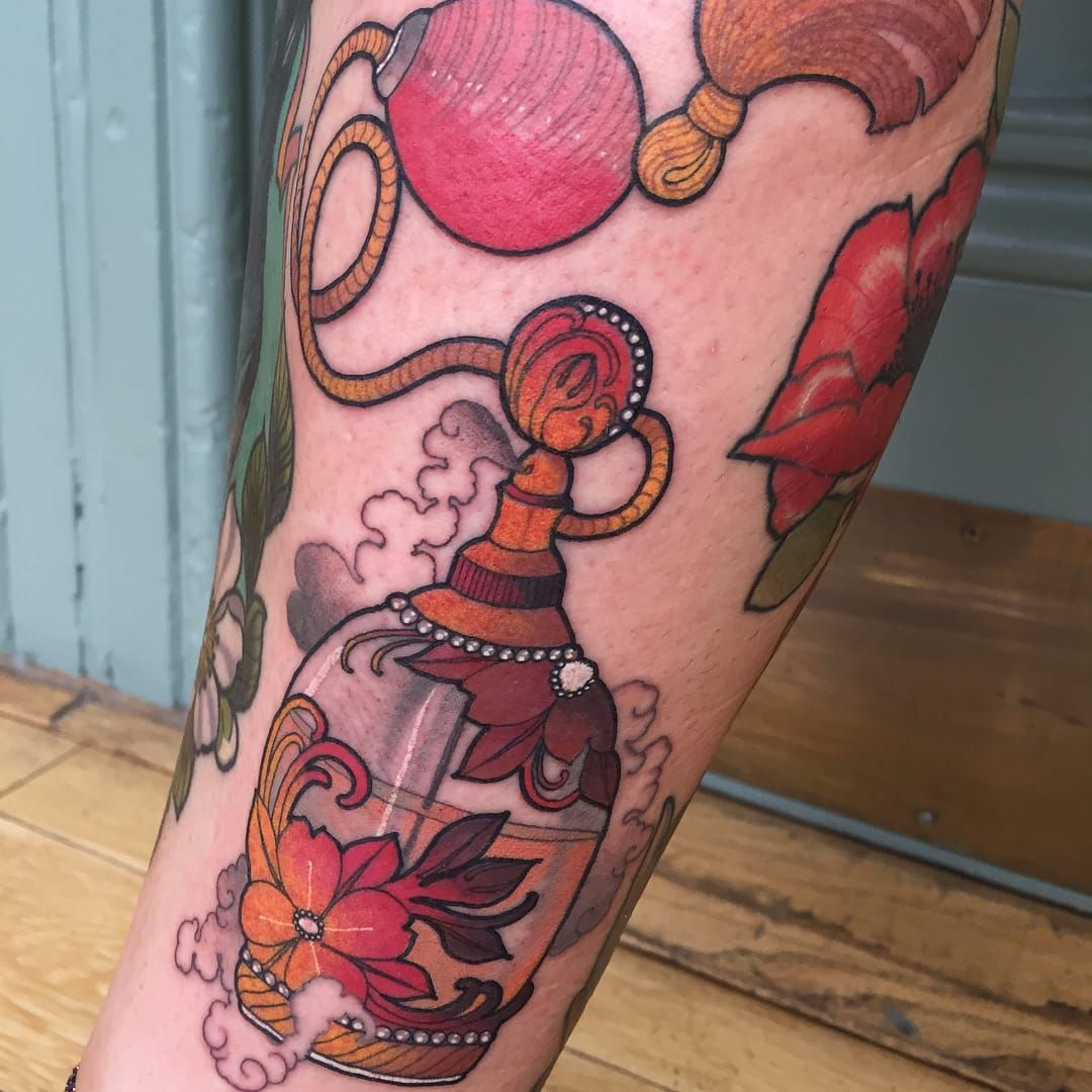 Sophie Adamson Tattoo Art  Perfume bottle design id lurrrve to tattoo  If