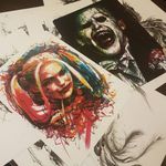 Suicide Squad portraits by Ael Lim. #AelLim #marker #style #contemporary #sketch #experimentalism #suicidesquad #portrait #harleyquinn #joker