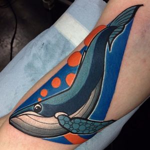 Whale Tattoo by Mike Boyd #abstract #cubism #moderntattooing #MikeBoyd #whale