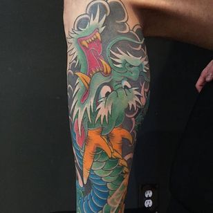 Dragon Tattoo por Lango Oliveira #dragon #japanesedragon #japanese #japaneseart #irezumi #LangoOliveira