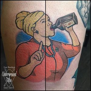 Pam Poovey Tattoo by Lee Bartlett #Archer #ArcherTattoos #cartoon #popculture #LeeBartlett