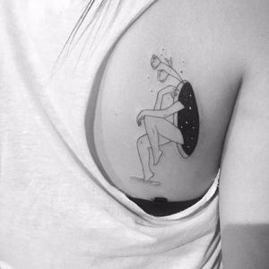 Poetic tattoo by Brunella Simoes #BrunellaSimoes #minimalistic #linework