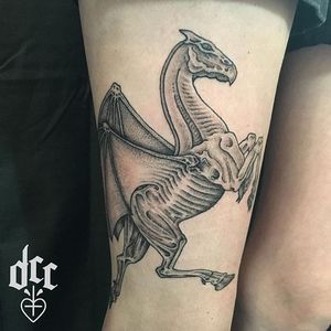 Thestral Tattoo by Dustin Charles #thestral #harrypotter #wizard #DustinCharles