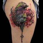Bird tattoo by Mirco Campioni #MircoCampioni #graphic #bird