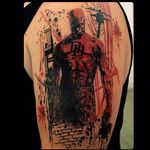 Daredevil tattoo by Ewer Sumati #Daredevil #Marvel #Superhero #comic #EwerSumati