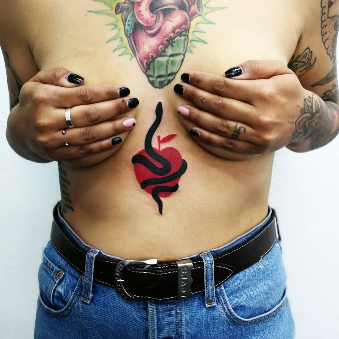 Forbidden Fruit Womans Hand Tattoo  Best Tattoo Ideas For Men  Women
