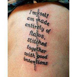 Tattoo by James Ngo. #quote #inspirational #inspirationalquote #motivation #meaning #meaningful #script #sayings #JamesNgo
