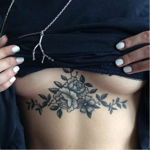 Floral tattoo by Armelle Stb #ArmelleStb #flower #blackwork #blckwrk #engraving