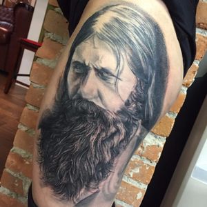 Rasputin Tattoo by Chris Iwaniuk #rasputin #rasputintattoo #rasputintattoos #russiantattoos #ChrisIwaniuk