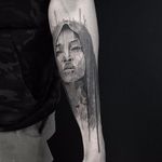 Sketch style tattoo by Andre Cast #AndreCast #blackwork #sketch #sketchstyle #graphic