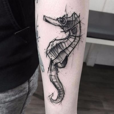 Cavalo marinho  Seahorse tattoo, Seahorse drawing, Animal drawings