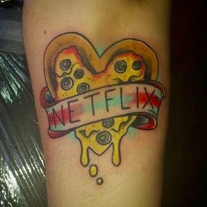 Loving everything about this piece #netflix #Pizza #heart