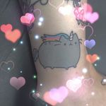 Pusheen tattoo by Mr. Hyde Tattoo. #unicorn #pusheen #kawaii #cat #cute #neko #catlover