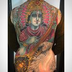 Shiva and Swan by Tiny Miss Becca (via IG-s6girl) #ornate #neotraditional #tinymissbecca #largescale #colorful