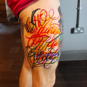 Who Wants To Live Forever freehand tattoo lettering by Jimmy Scribble #JimmyScribble #lettering #script #graffiti