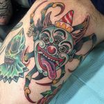 Tattoo by Marc Nava @marc_nava #marcnava #marcnavatattooing #mashup #color #clown #spider