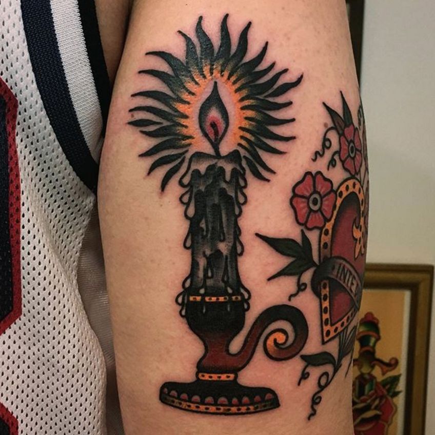 Candle Tattoo Ideas That Will Remind You Of The Eternal Presence 