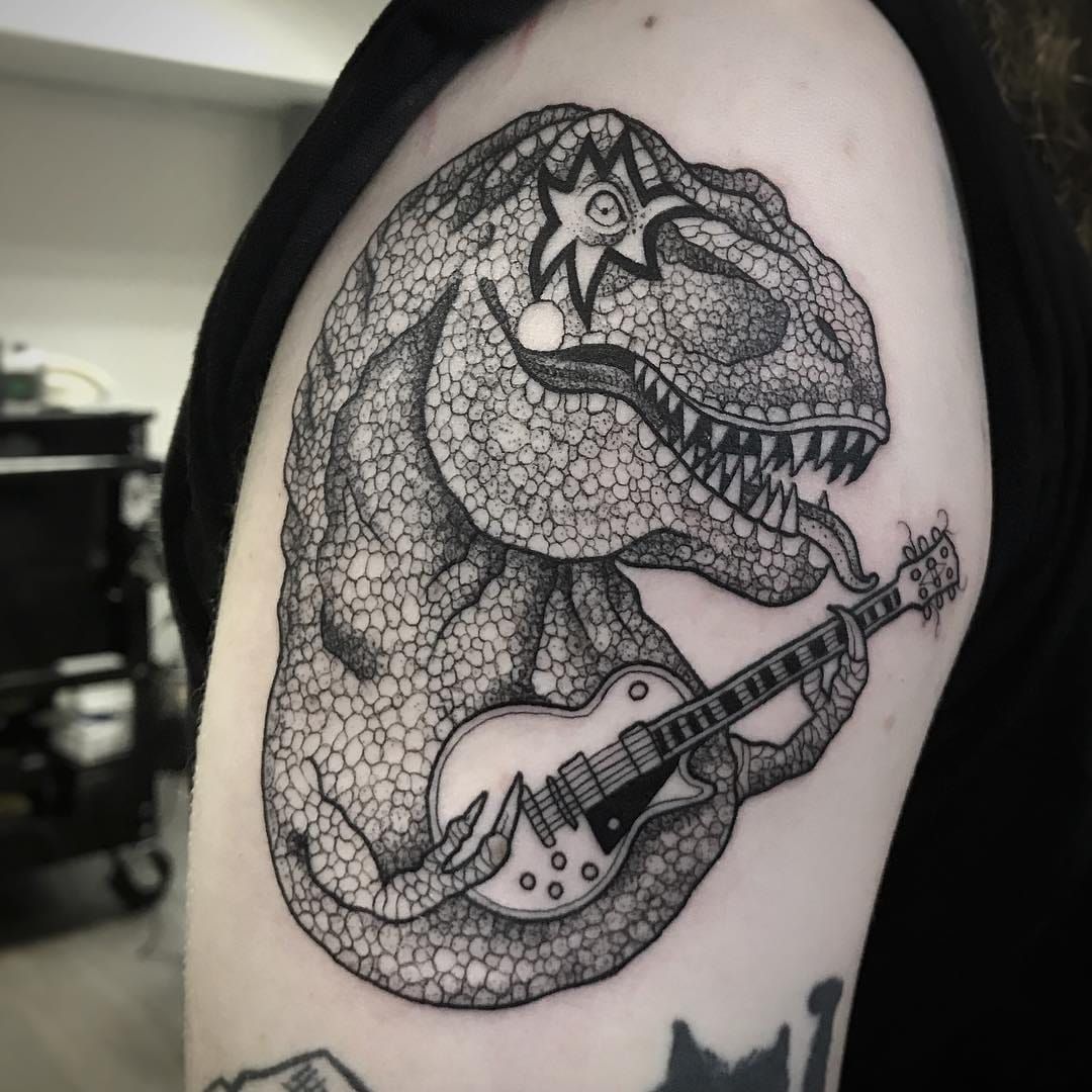 A cool little TRex tattoo  rDinosaurs
