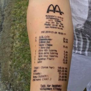 This is some classic internet right here. #mcdonalds #mcdonaldstattoo