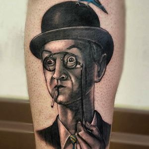 Rad black and grey portrait tattoo done by Peter Tattooer. #PeterTattooer #portraittattoo #realistic #blackandgrey #realism #portrait