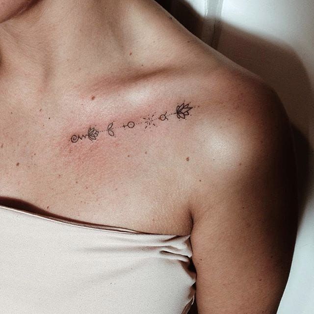 Collarbone Tattoo Ideas 80 Unique Collar Bone Tattoos Inspirations 2019