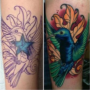 Bird sketch and tattoo by Megan Massacre #bird #meganmassacre #boldlines