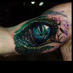 Hyper realistic Tattoo by Carlox Angarita @CarloxAngarita #CarloxAngarita #Hyperrealistic #Realistic #Eye #Eyetattoo