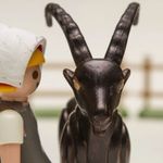 Absurd fake Playmobile toy set of 'The Witch.' #BlackPhillip #Goat #666 #Devilish #Devil #Satan #SatanicGoat
